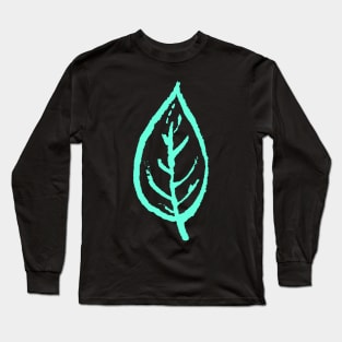 Leaf / Petrol Long Sleeve T-Shirt